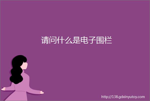 请问什么是电子围栏