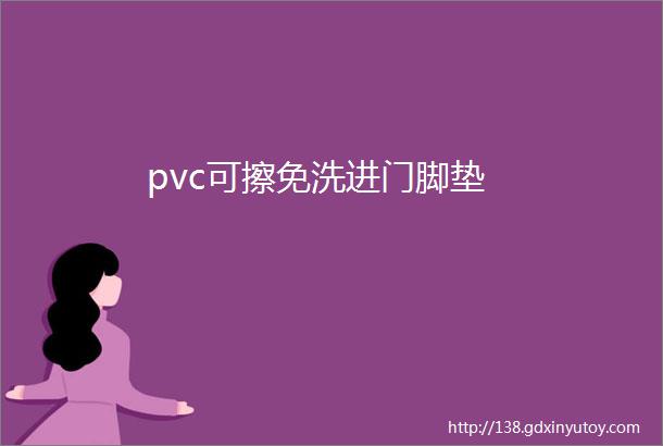 pvc可擦免洗进门脚垫